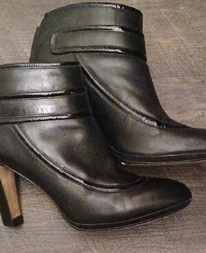 Cole Haan Black Heeled Boots